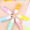 6Pcs Chisel Tip Highlighter Marker, Cute Marker Pen, Cartoon Macaron Highlighter No-Bleed Ink Markers for Journaling, Planners, and Office Documents