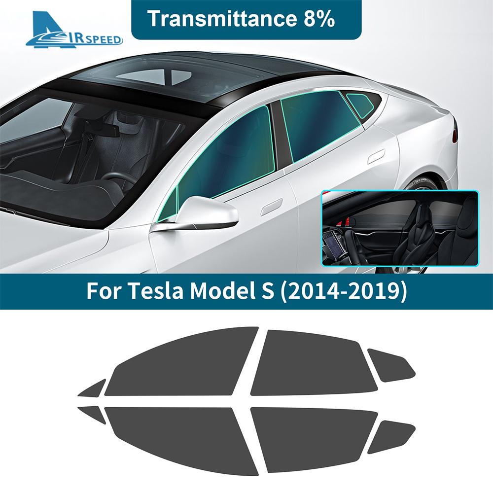 Solar UV Protector Summer Tint Film For Tesla Model S 2014 2015 2016 2017 2018 2019 Car Front Rear Side Window Accessories