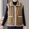 Lapel New Autumn and Winter Loose Thickened Versatile Jacket Vest Mother's Warm Waistcoat Casual Vest