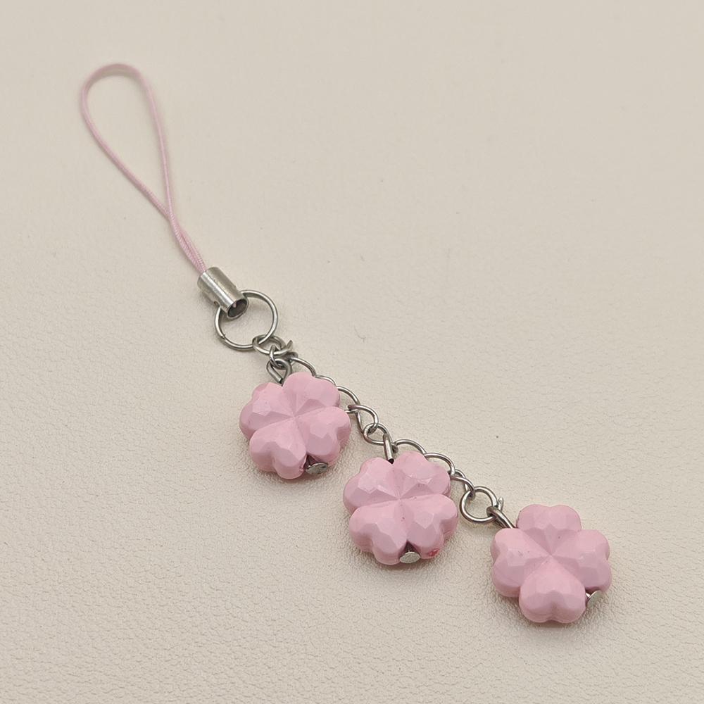 Original Flower Phone Charms Pendant Cute Cases Y2K Keychain Accessories For iP 15 Schoolbag Airpods Earphones Ins Korea New