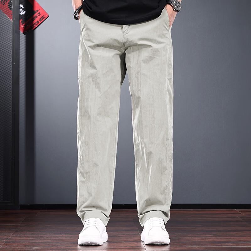 JIELEINUO Men's Cleanfit Outdoor Quick-Dry Straight-Leg Casual Pants