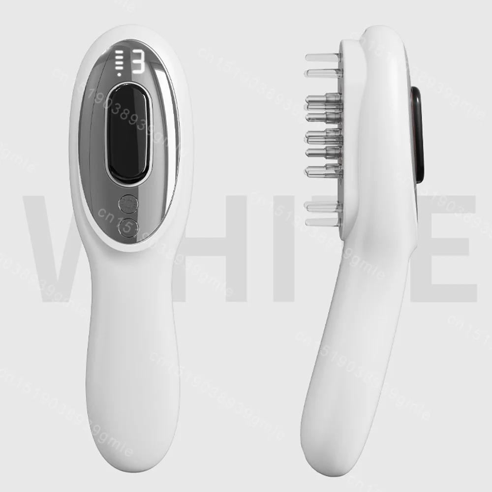 Electric Vibration Massage Comb Portable Red Light Theraphy Hair Comb Scalp Head Massager Hair Growth Head Brush Anti Loss Care