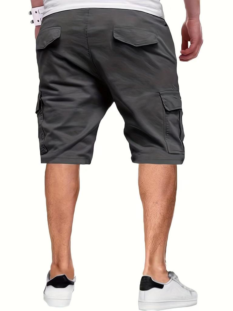 Men's Cross-Border Summer Cargo Shorts - American & European Size, Beach & Five-Point Style, Korean Design