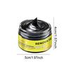 Black Universal Car Wax Paste: Dashboard Nano Crystal Coating, Interior Shine, Tire Protection and Oxidation Removal