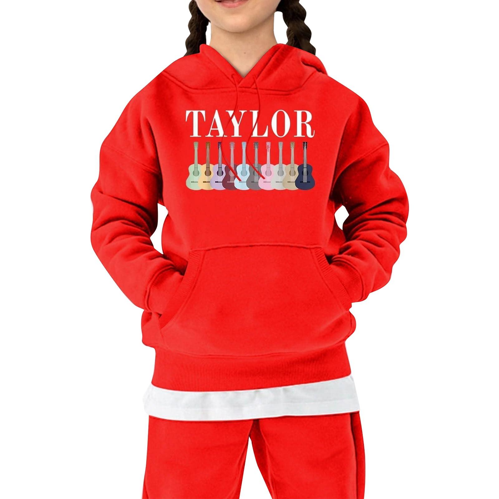 

Детская флисовая толстовка с капюшоном и длинными рукавами на осень и зиму, унисекс, повседневный топ с рисунком из мультфильмов 160 красный