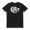Colt White Logo T Shirt 2nd Amendment Pro Gun Rights Rifle Pistol Firearms