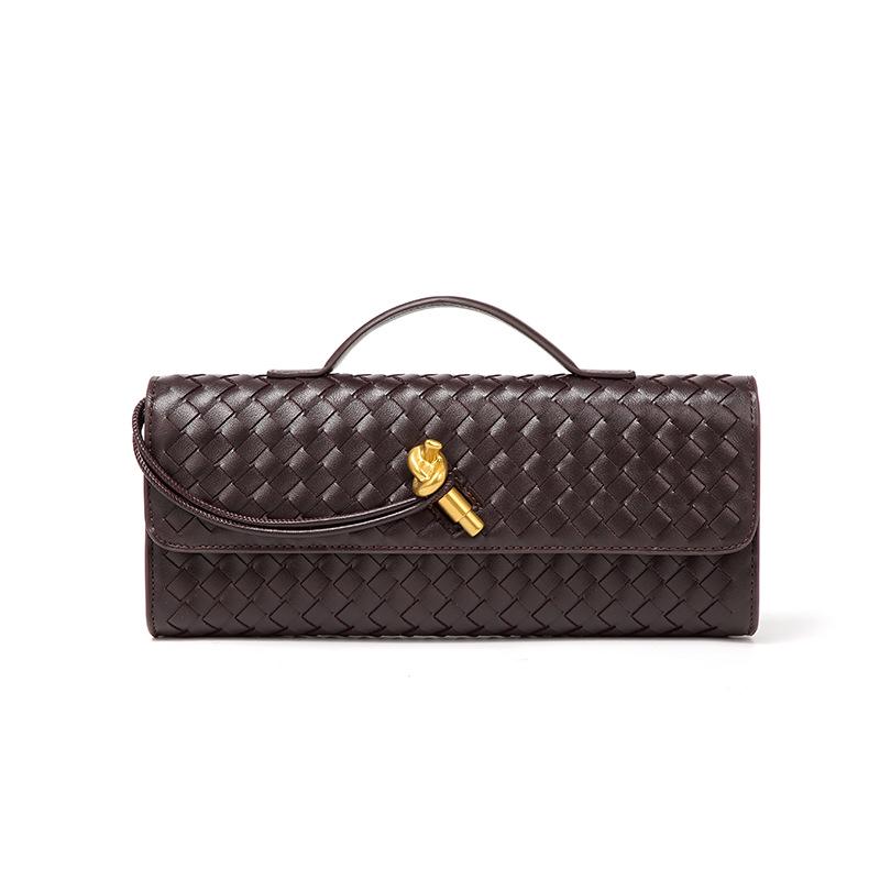 High-End Versatile Woven Baguette Crossbody Tote