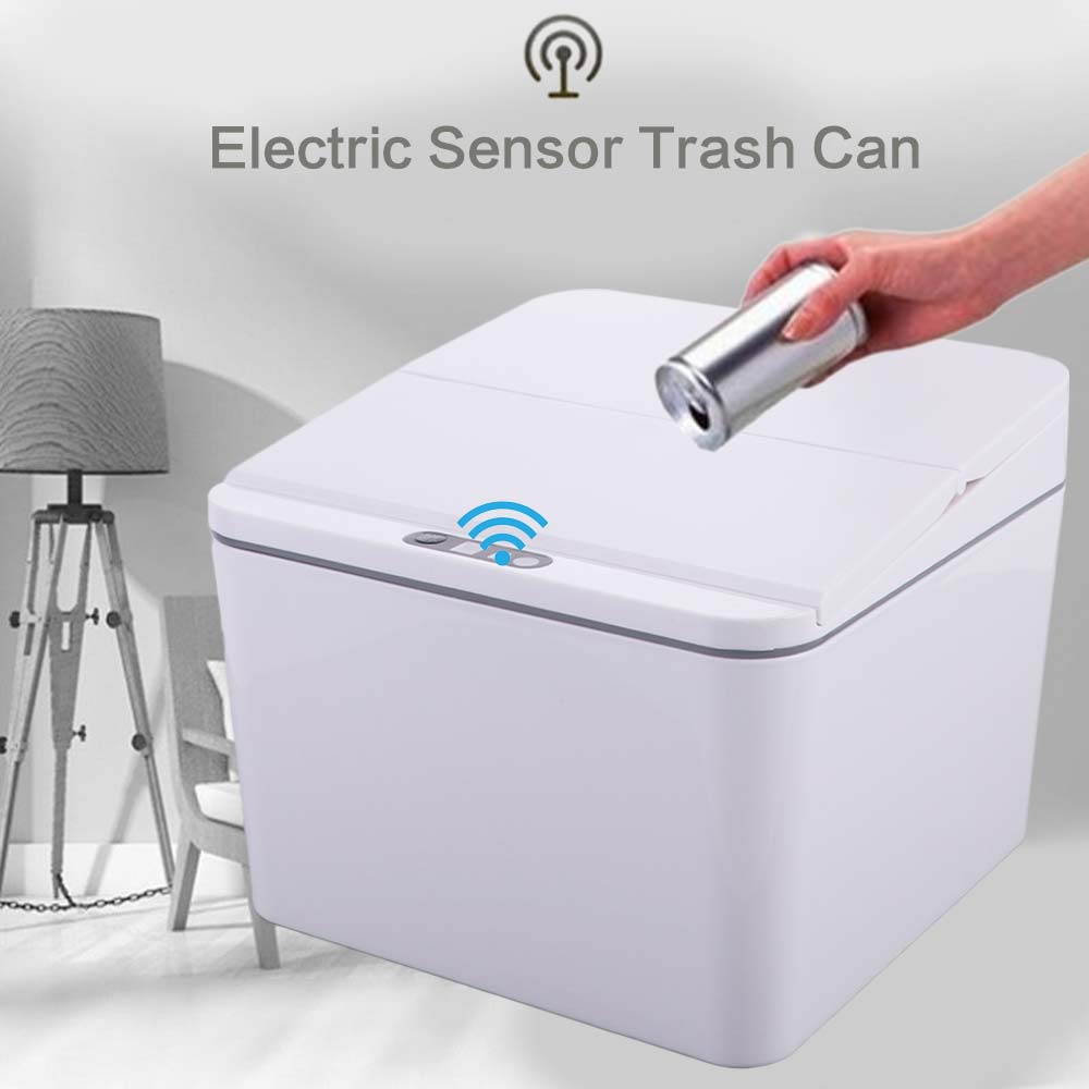 With Lid Electric Sensor Trash Can 4L Storage Automatic Sensor Automatic Garbage Bin Desktop Design Portable Design