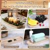 Wooden Dough Bowl Oval Display Tray Candle Aromatherapy Storage Bowl Wooden Rectangular Candle Base