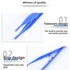 One-time Small Forceps Plastic Curved Head Ps Clamp Emergency Kit Accessory 11cm X 2.3cm Essential and Portable