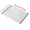 1pcs Roll Up Dish Drying Rack Over The Sink Foldable Portable Kitchen Dish Drainer Space Saving Sink Organizer