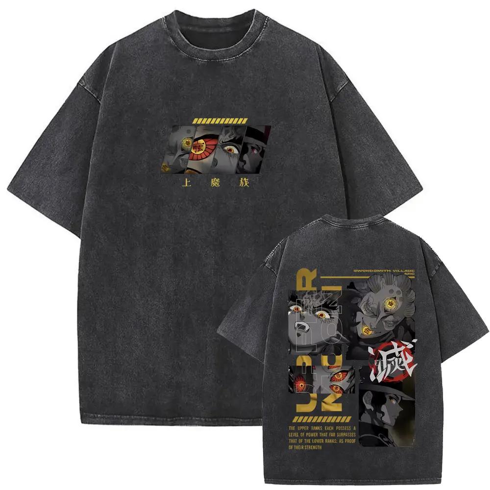 Hot Anime Demon Slayer Agatsuma Zenitsu Graphic Print T-shirt Men Women Loose Casual Oversized Streetwear Harajuku Short Sleeve Cotton Summer New Tee