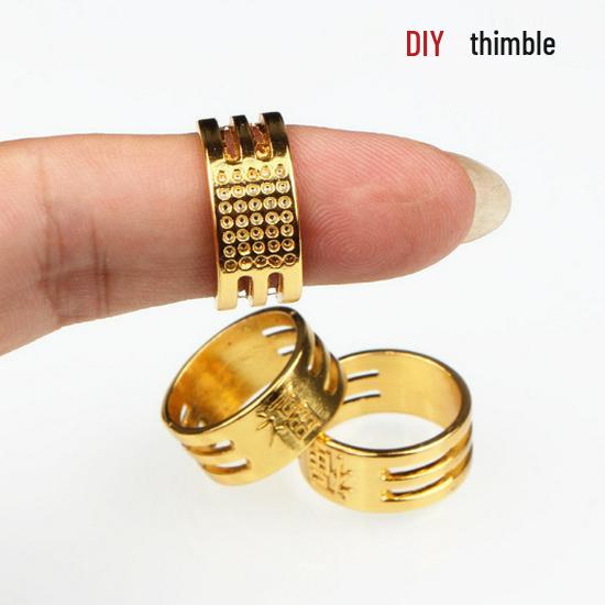 Vintage Finger Cot Thimble Holder: Hand-Sewing Protection Tool