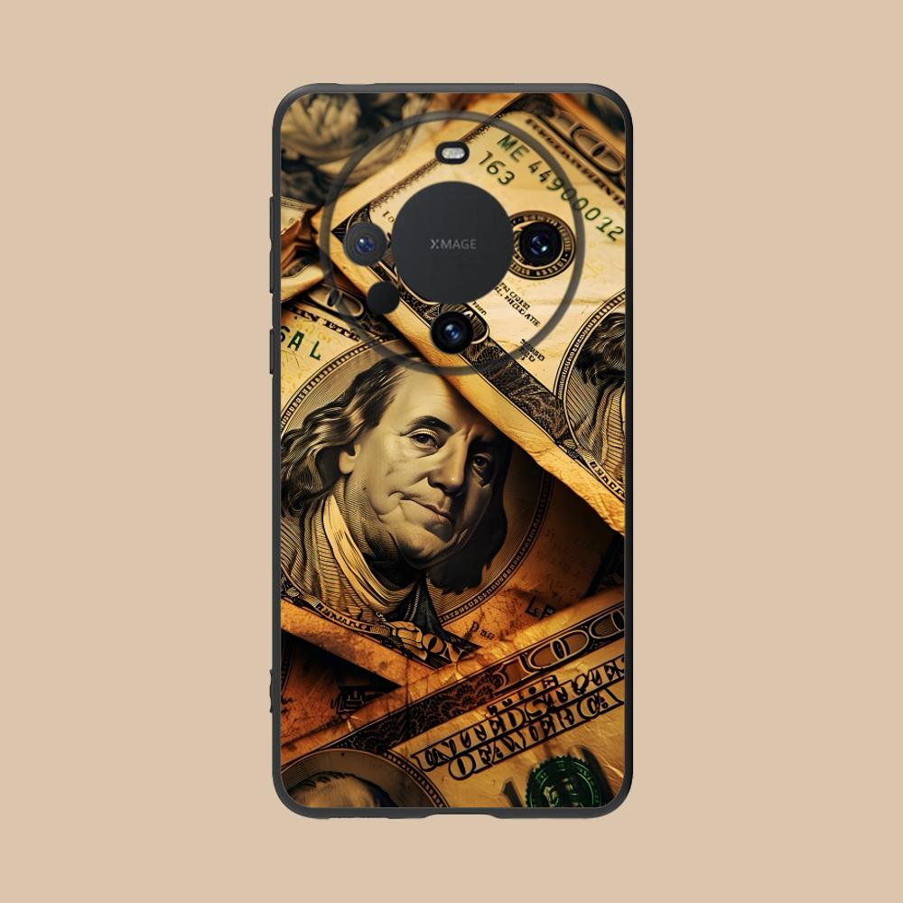 

USD Dollar Matte TPU Mobile Phone Case for Huawei Mate 60 50 40 30 20 10 Pro Plus Lite E 5G Colorful Printing Cover Huawei Mate 10 Lite