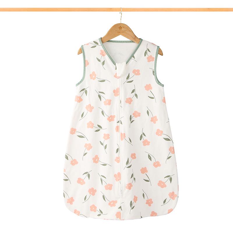 Summer Gauze Baby Sleeping Bag - Newborn Anti-Kick Sleeveless Quilt Vest for Air-Conditioning