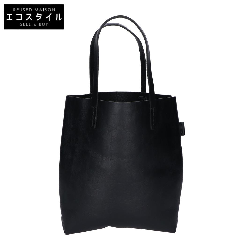 HERZ [Beautiful condition] Stare Leather Tote Bag blackUsed