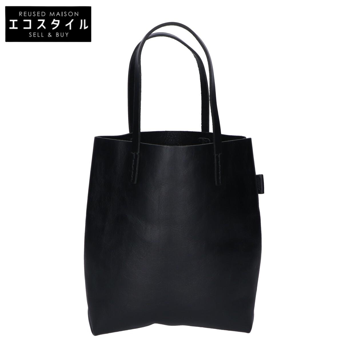 

HERZ [Beautiful condition] Stare Leather Tote Bag blackUsed