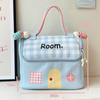 Cartoon House Makeup Bag With Breathable Material For Girls Travel And Storage