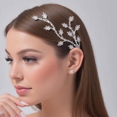 Handmade Hair Clip Comb Full Diamond Hairpin Fashion Headwear  Bridal