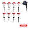 8/12/20 LED Luce Fungo Solare Fatata Giardino Decorazione Esterna Lampada Notturna Impermeabile Cortile Per Decorazione Festa di Natale Matrimonio