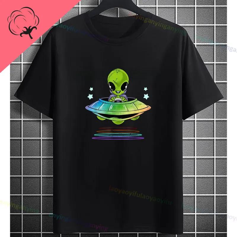 Funny I Need More Space Fashion Ufo Aliens Graphic Tshirt Unisex Casual Round Neck Pure Cotton Short Sleeve Sportswear Tee