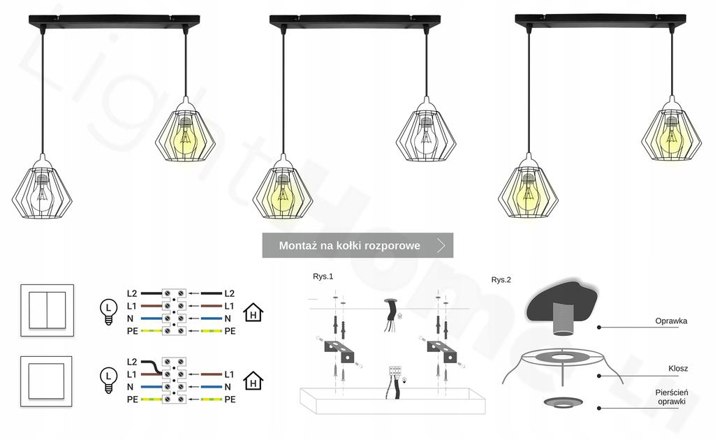 MODERN ELEGANT HANGING LAMP METAL LAMPSHADE