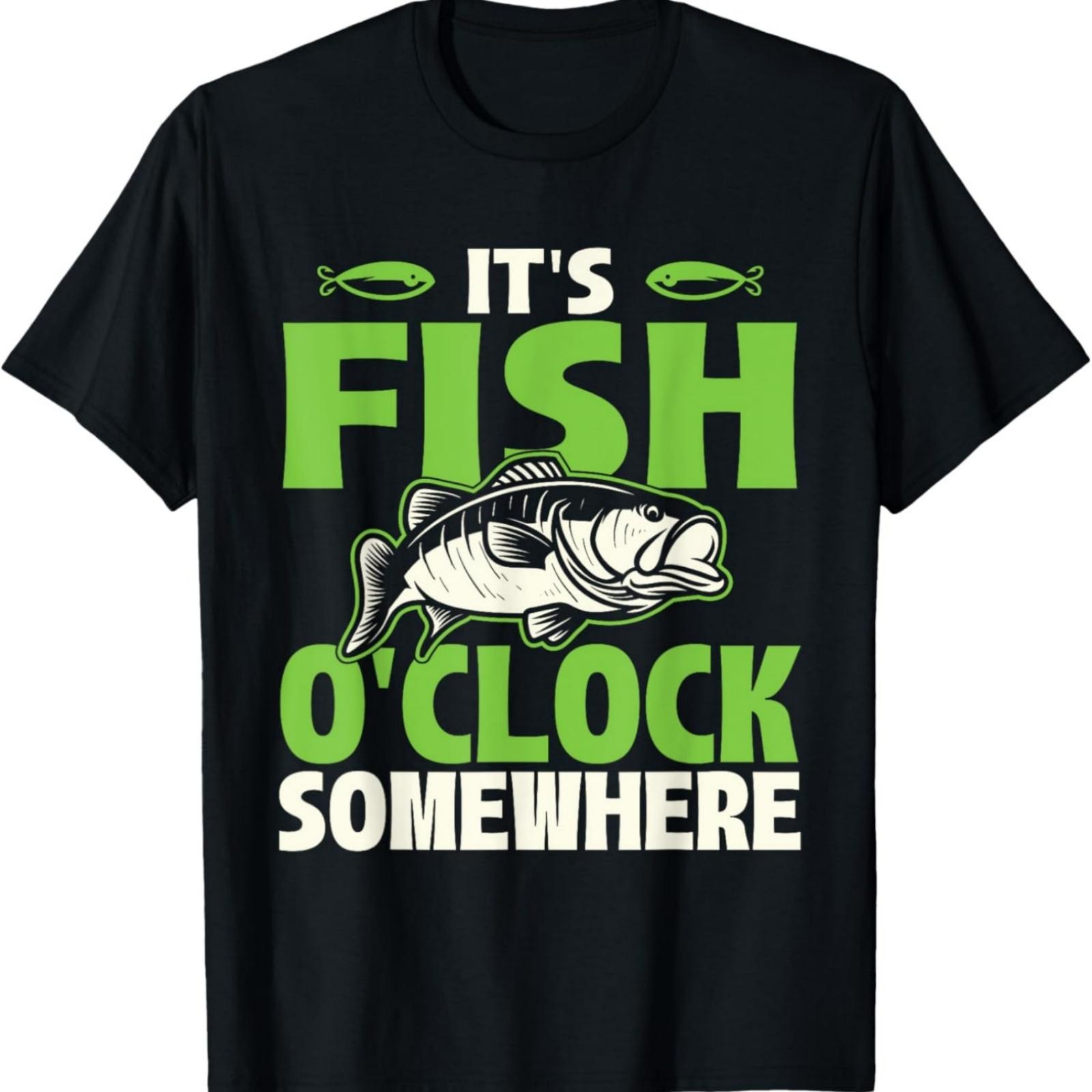 Где-то сейчас время рыбалки - Футболка для рыбалки XXXXXL разноцветный