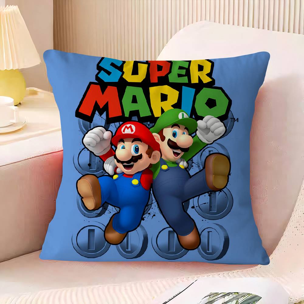 

Гра Super M-mario Персоналізована Наволочка Пилозахисний Чохол Спальня Дитяча Вечірка Декорація Наволочка День Народження Дитячий Подарунок 24x24Inch
