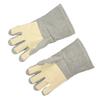 1 Pair Heat Resistant Gloves Separate Fingers Hot Proof Mitts Tool for Working Welding