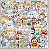 50 stk Labubu klistremerker alvegruppe Labubu søt tegneseriekanin vanntett dekorasjon mobiltelefon vannkopp klistremerke
