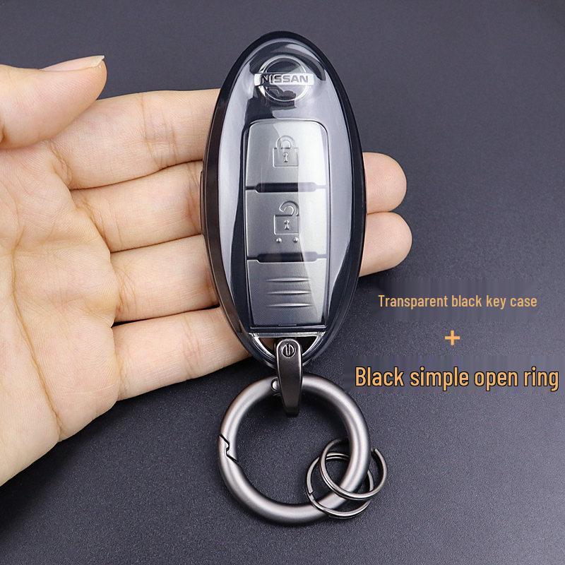 Nissan Schlüsselhülle: Ultradünn, Transparent, Passt für Qashqai, Sylphy, Tiida, X-Trail, Kicks, Terra, Navara, Teana.