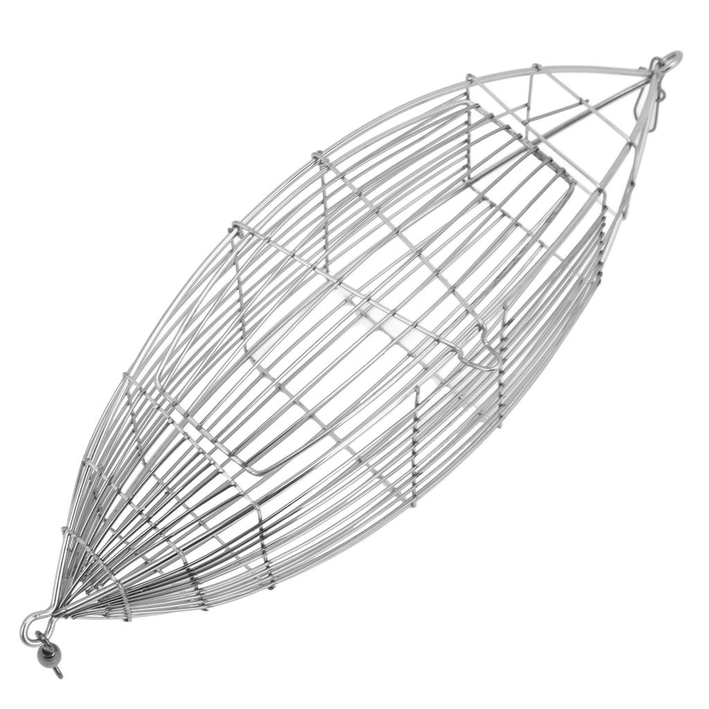 Fishing Bait Cage Stainless Steel Lure Cage Carp Fishing Trap Basket Feeder Holder for Shrimp Crab