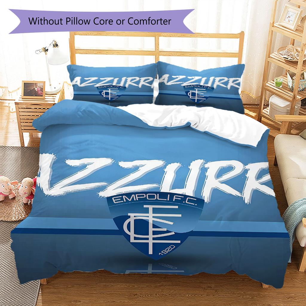 Empoli Logo Bedding Quilt Set Quilt Cover Pillowcase Home Decoration Birthday Gift (1 * Duvet Cover + 2 * Pillowcase, Without Core)