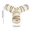 Cat Tunnel 3-Way Kitten Tunnel Tube Cat Toys Pet Supplies with Peek Hole Ball for Indoor Kitten Small Animal Rabbit Boredom