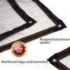 1pc Heavy-Duty Transparent Waterproof Tarp - UV & Scratch Resistant, Ideal for Greenhouses, Balconies & Outdoor Protection