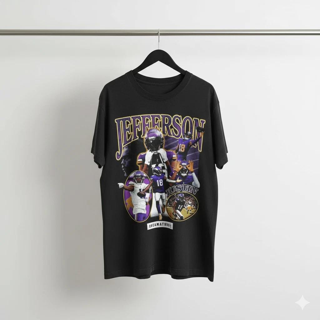 Unisex Adult Casual Graphic Football Wide Receiver Action Collage I... XXXXL