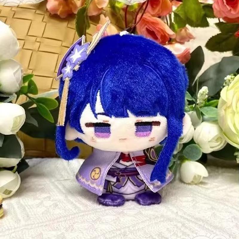 10cm Game Impact Plush Varka Durin Flins Sandrone Columbina Lauma Nefer Skirk Cute Cartoon Dolls Bag Pendant Keychain Gift
