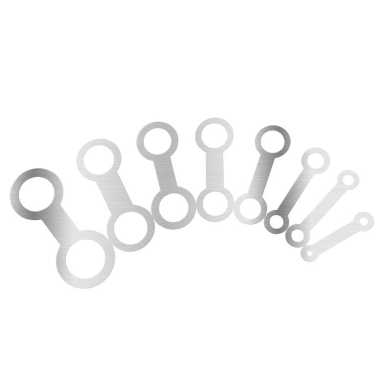 

8 шт. W8 инструмент для ремонта деревянных духовых инструментов, музыкальный инструмент, замена плоской нажимной подушки для альт/сопрано/тенора серебряный