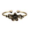 Handcrafted Floral Copper Bangle Comfortable Fit Floral Bracelet Fashion Jewelry For Casual Or Formal Outfits