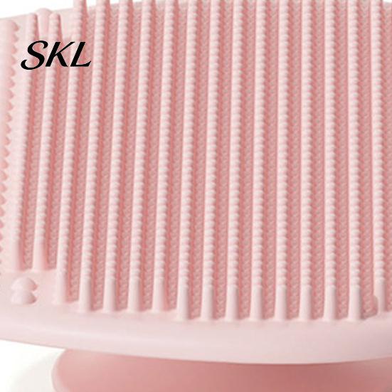 Baby Shampoo Brush Brush, Soft Silicone Scalp Scrubber, Non-slip One-handed Hair Bath Tool, Gentle Bathing for Newborn Easy Grip Massager