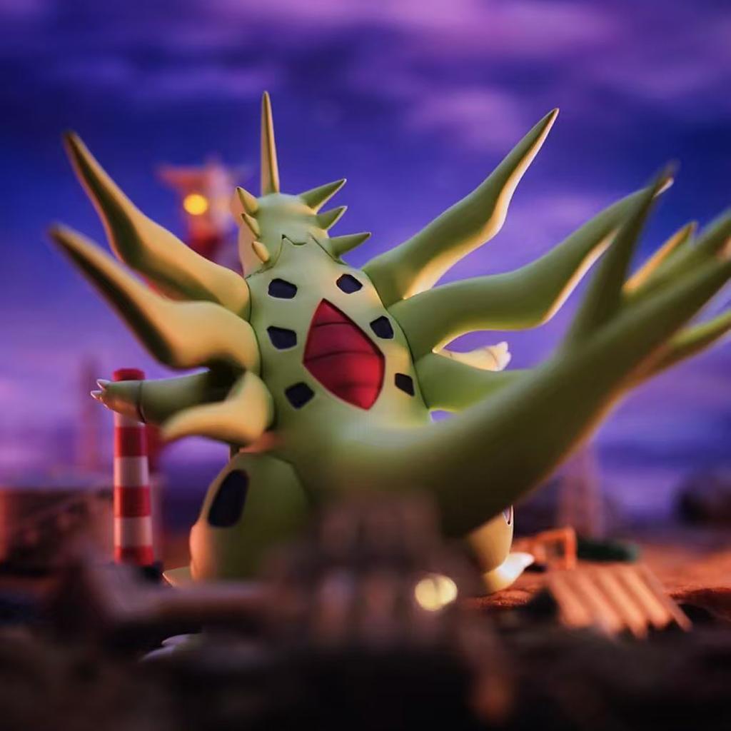PokMon GK Figure Pikachu Tyranitar Cartoon Toy Model Anime Peripheral Gk Statue Desk Decoration Children Gift