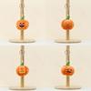 Cute Plush Pumpkin Ghost Keychain Adorable Halloween Decoration For Bags And Accessories