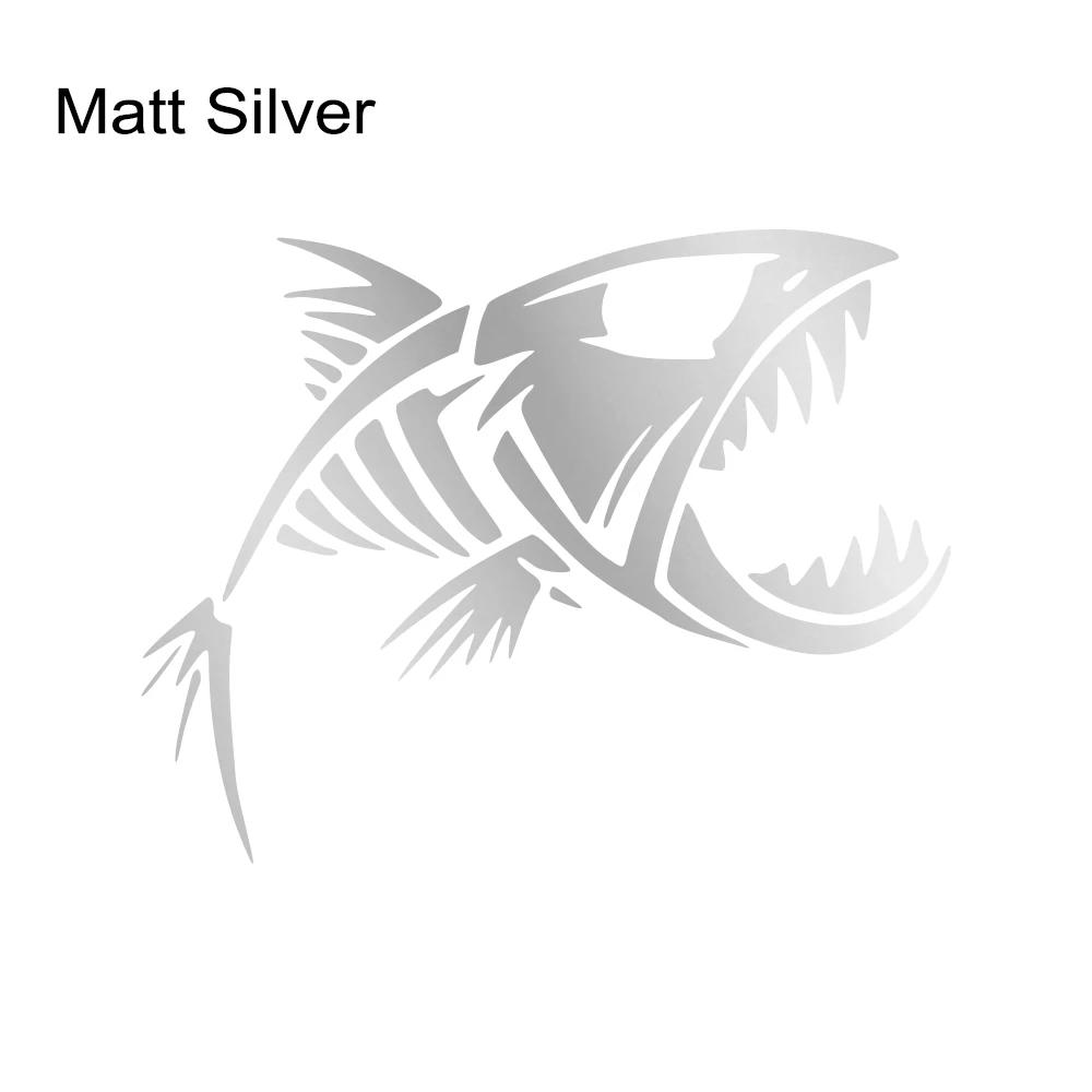 Skeleton Fish Sticker Car Fisherman Graphics Window Truck Windshield Body Boat Fishbone Vinyl Film Decals Waterproof Decoration