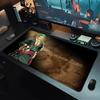 Popular Anime Mouse Pad One Piece Zoro Xxl E-sports Players Gamer Keyboard Pad Office Computer Mousepad Rubber Extended Desk Mat