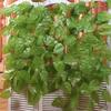 Green Silk Artificial Grape Hanging Leaf For Home Wedding Garden Party Decor