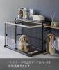 Yamazaki Jitsugyo Telescopic Pet Cage Top Rack Black X D26 X H67cm Tower Console Table Side Table 4087 Approx. W58.5-107