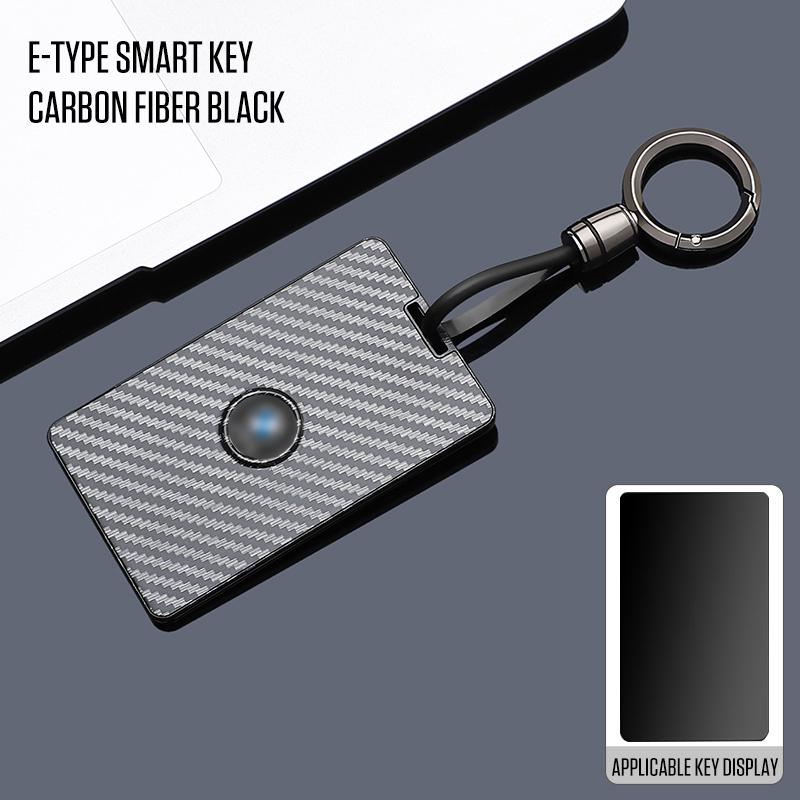 

ABS Carbon Style Car Key Case Cover Fob Keychain for BMW 7 Series X7 I7 IX 740LI Alcantara Remote Protection Shell Skin Holder