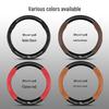 Premium Genuine Leather Steering Wheel Cover with Carbon Fiber Design for NOE L6/L7/L8/L9