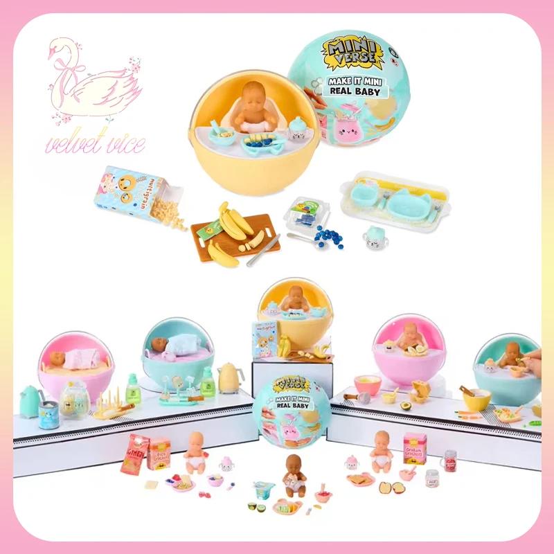 Neu Original MGA Miniverse Make It Mini Überraschung Blinder Ball Echte Baby Mini Puppe DIY Modell Dekoration Spielzeug Mini Küchenset Geburts