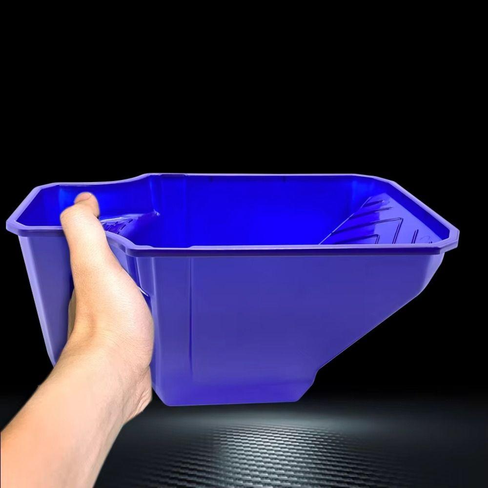 Dark Blue Painting Bucket PP Holding Paint Cup Wall Painting Handheld Paint Cup  Home Improvement